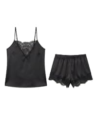 Women Butter and Lace Pajama Set - Sexy Sleepwear - One Size