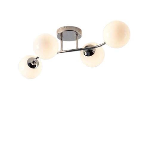 Generic Pendant Light 4 Bulb Without Bulbs 25x80x25 cm Silver