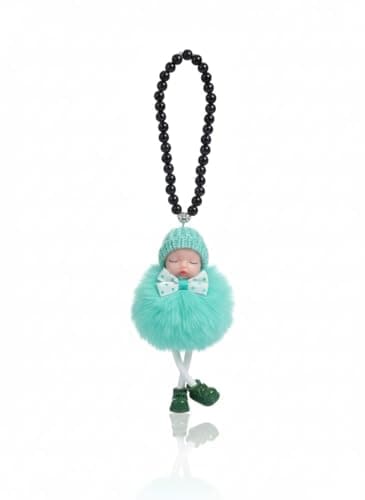 Beautiful and elegant chain - streamlined and elegant shape - modern shape - car - light green pendant -aga Auto part