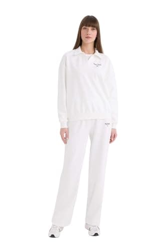 DeFacto Womens Wide Leg Casual Knitted Trousers E6079AX Trousers Pants