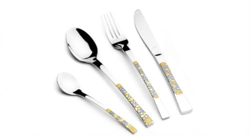 ARSHIA 3843 26-Piece New Standard Stainless Steel Cutlery Set with Mirror Polish Finish, Rust-Resistant Construction, Elegant Dining Collection for Everyday Family Meals
