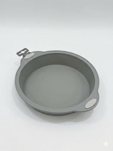 Elkholoud EK 3297 Round Silicone Baking Mold Premium Flat Base Cake Pan for Professional Baking and Easy Release