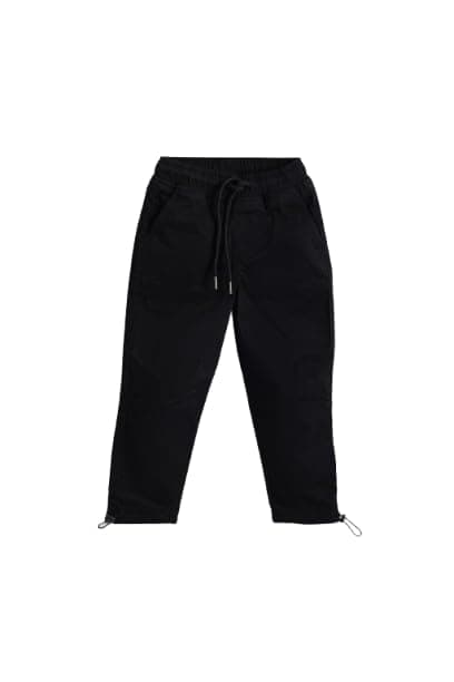 Junior Boys Black Jogger Pant, BLACK, 14