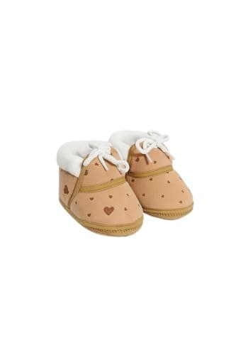 T A L 7A New Born Baby Bootie Shoes With Fur For Boys & Girls printed multicolor Booties First Walking Shoes, -2, 3 Kids UK Boot