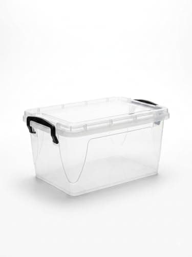 3L Clear Food Storage Container, BPA-Free PP5 Plastic with Airtight Lid, Reusable Food Storage Box for Kitchen, Refrigerator and Pantry, Easy to Clean, 53.5 × 35 × 31.5 cm.