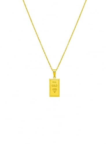 Alloy Chain – Gold Tone Necklace with Modern Design | Suitable for Daily Use and Occasions
