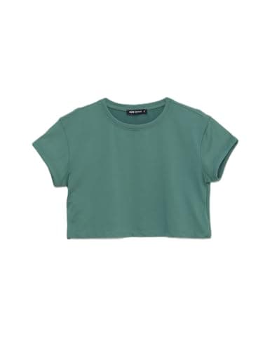 LC WAIKIKI Woman Crew Neck Crop Women's Sports T-Shirt