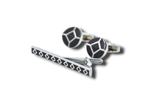 Marco Capelli Cufflinks & Tie Pin Luxury Set Box For Men CT32 Jewelry