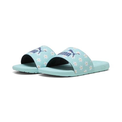 PUMA girls COOL CAT 2.0 DAISIES Slide Sandal