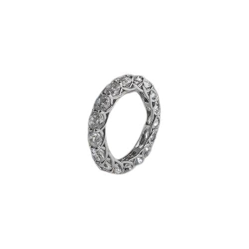 3 Diamonds 292474661779540 Debla Ring - Platinum Plated with Zircon Stone - Silver-19