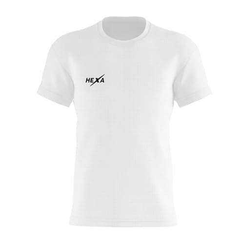 Hexa H20 Men’s Dry-Fit T-Shirt – Lightweight Polyester Athletic Gym Tee, Breathable Sports & Casual Wear