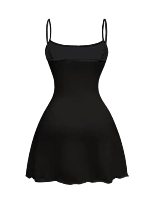 Women's Black Dress - Special Time - Code 7730