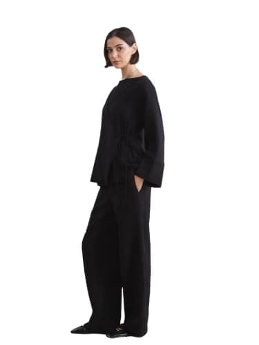 LC WAIKIKI Woman Elastic Waist Textured Muslin Women's Trousers