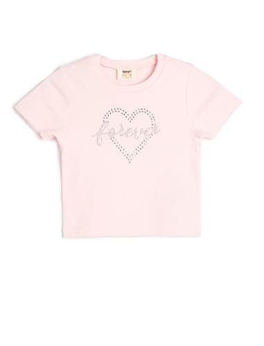 KOTON Girls Short Sleeve T-Shirt Modern (pack of 1)