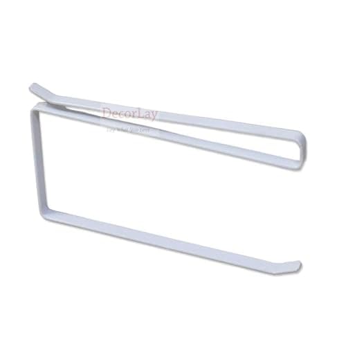 Decorlay Kitchen Paper Towel Bathroom Stand Iron Stand Kitchen Roll Holder Kitchen Towel Holder Organizer Foil Holder for Kitchen & Toilet Paper Roll Holder for Cabinet Home Interior | Color-White