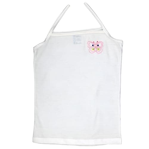 Papillon Girls Sleeveless Undershirt Embroidered Butterfly Base Layer Top (pack of 1) Shirt