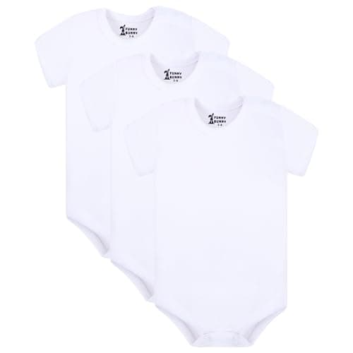 Funny Bunny Pack of 3 Cotton Half Sleeve Bodysuit for Baby Leotard
