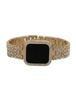 Touch Square Ladies Watch – Strong Light Display | Full Studded and High Quality Material