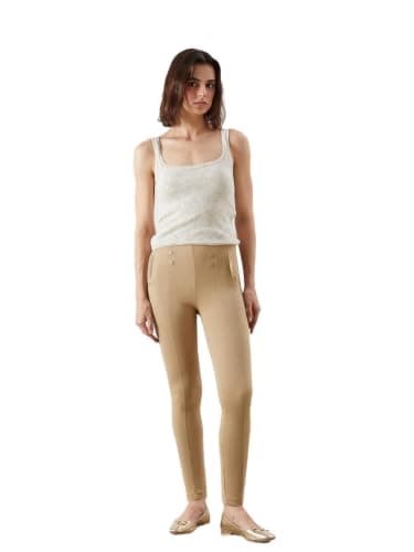 LC WAIKIKI Woman Women's Elasticated Waist Plain Leggings Trousers