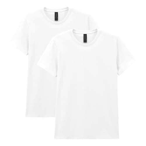 GILDAN Women's T-Shirt, White, S