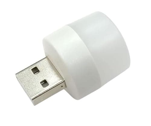 USB LED Light Desk Reading Lamp Night Light Small Table Lamp for Laptop Round White Small Body Energy Saving