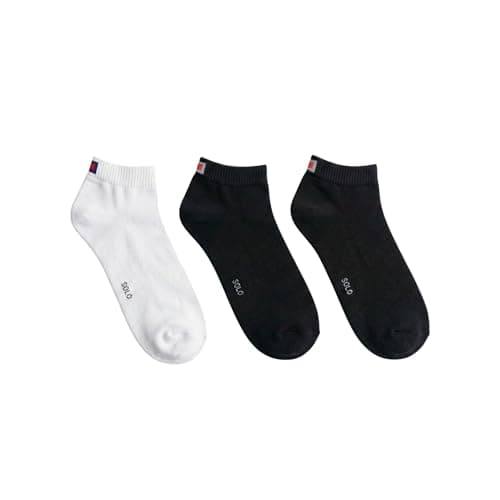 Solo Ankle Socks, 3-Pack, Black, Navy and White, Low Cut Athletic Socks