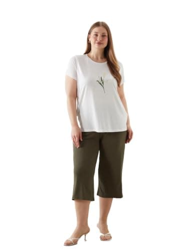 LC WAIKIKI Woman Crew Neck Floral Women's T-Shirt