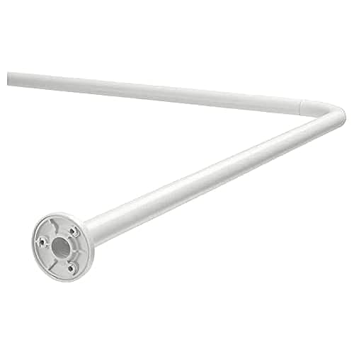 Vikarn Shower Curtain Rod - White Hanging rod