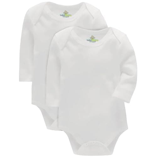 Baby Shoora Unisex Set Of 2 Pieces Long Sleeves Bodysuit Underwear Bodysuit Underwear (pack of 1) Leotard