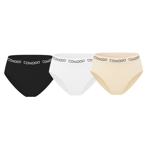 Comodo Womens Set of 3 Pieces Jacquard Brief Underwear Underwear (pack of 1) Underpants