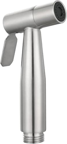 Generic Handheld Bidet Sprayer Stainless Steel Bidet Head Only For Toilet Brushed Nickel Faucet
