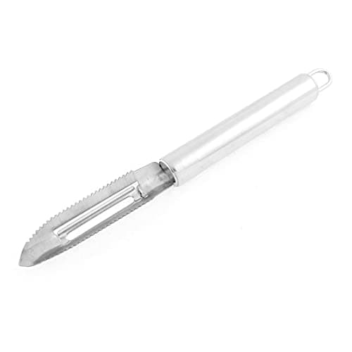 2-in-1 Stainless Steel Vegetable Peeler and Corer Silver Kitchen Tool