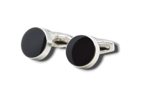 Marco Capelli Stainless Steel Cufflinks For Men Black Cuff3 Cuff link