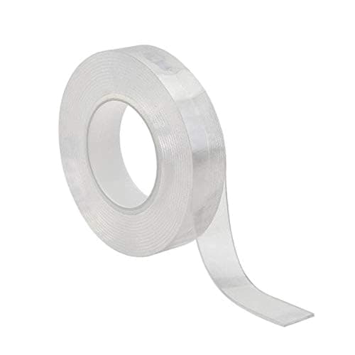 A roll of adhesive tape on the wall for home accessories and furniture 3 meters