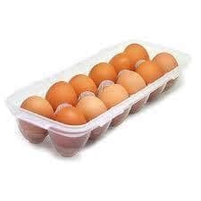 Fridge Egg Organizer Storage Box Stackable Plastic Egg Holder Tray