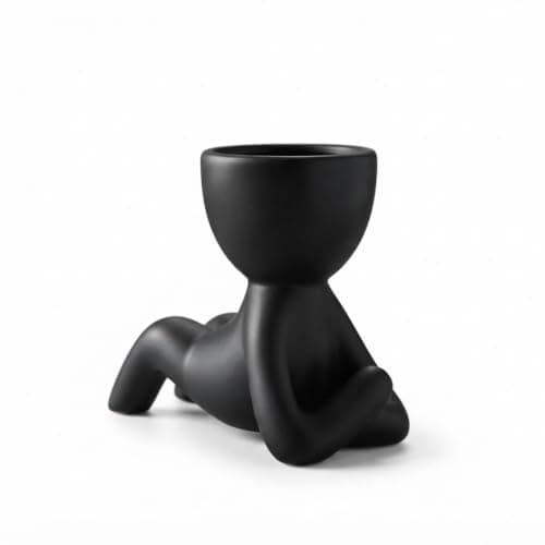 Ceramic Flower Pot Human Design for Home Office Vase