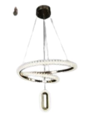 LED Twisted Circle Chandelier – Round Ceiling Lighting with Round Shape Pendant for Home Decoration