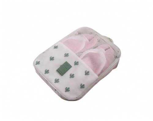 Double Layer Shoe Bag Zippered Organizer for Travel Gym and Summer Trips