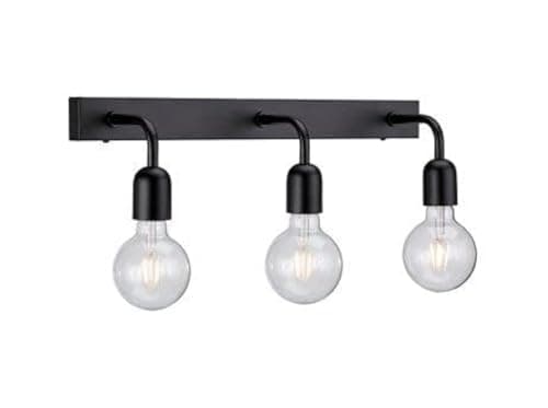 Generic Abalek 3 Bulb Without Bulbs 40-15x40cm Black