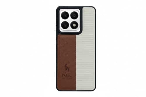 Soft Leather Back Case for Men Women Compatible with Honor X8a Classic Fashion Luxury Leather Back Case Durable Genuine Leather Lightweight Comfortable Soft Leather (Brown) Cellular phone case