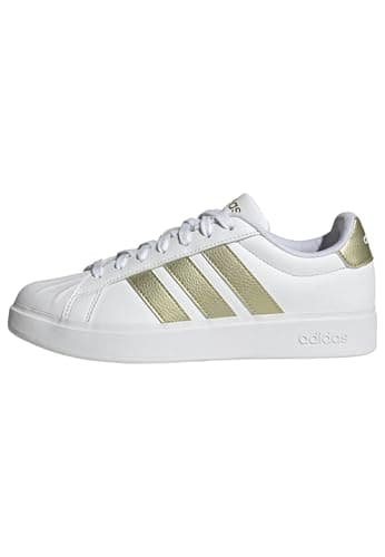 adidas womens STREETTALK SHOES | Casual Shoes, Court-Inspired, Shell-Toe, Standard Fit, Lace Closure, For Everyday Wear