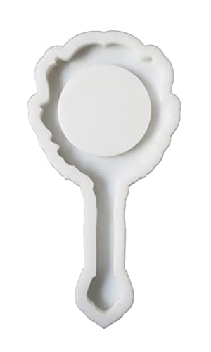 Vicast Silicone Mold Silicone Mold Hand Mirror Shape for Resin and Cement Materials Craft mold