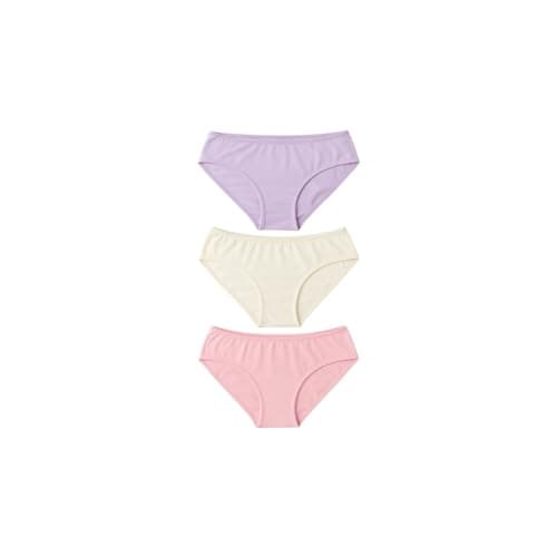 Womens Set of Midi Pack of 3 Multicolors, Classic Panties Underwear for Women Underpants