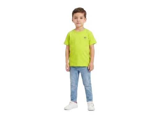 Pebeo Boys Plain Short Sleeve Comfortable and Stylish T-Shirt Light Green 6Y