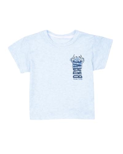 junior Boys Printed Round Neck T-Shirt with Short Sleeves T-Shirt (pack of 1)