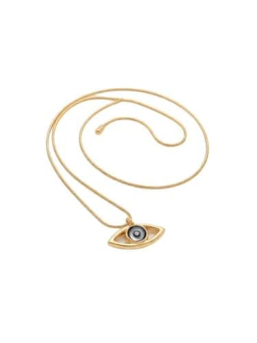 Stainless Steel Eye Pendant Necklace Modern Elegant Jewelry for Daily Use