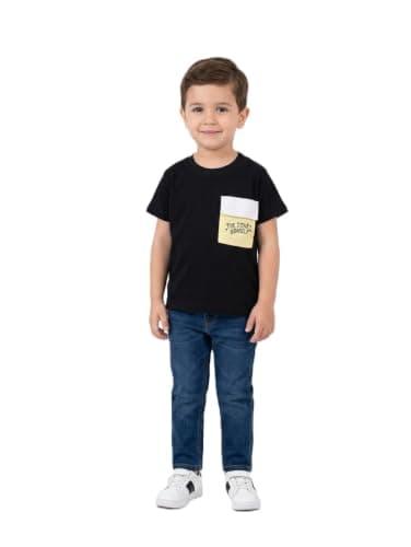 Pebeo Boys Plain Short Sleeve Comfortable and Stylish T-Shirt Navy 12M