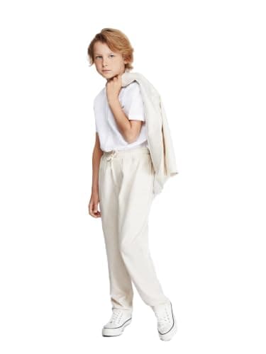 LC WAIKIKI Grandad Collar Textured Boys' Shirt