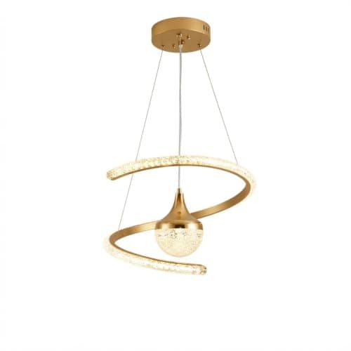 Crystal Circle LED Chandelier with Round Shape - Ceiling Light Unit | Balanced Lighting for Home and Office