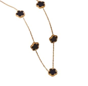 Rose Necklace for Women - Delicate Design in Black, White and Gold Colors | Suitable for Daily Use and Occasions